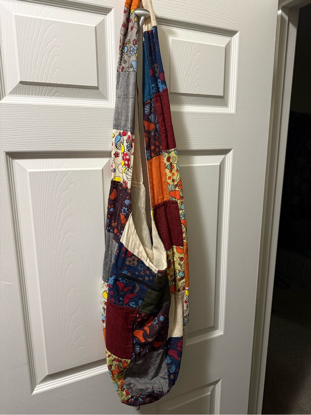 Boho Patchwork Sling Bag in Multicolor